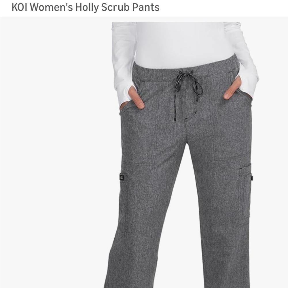 Koi Basics Charcoal Drawstring Pants
